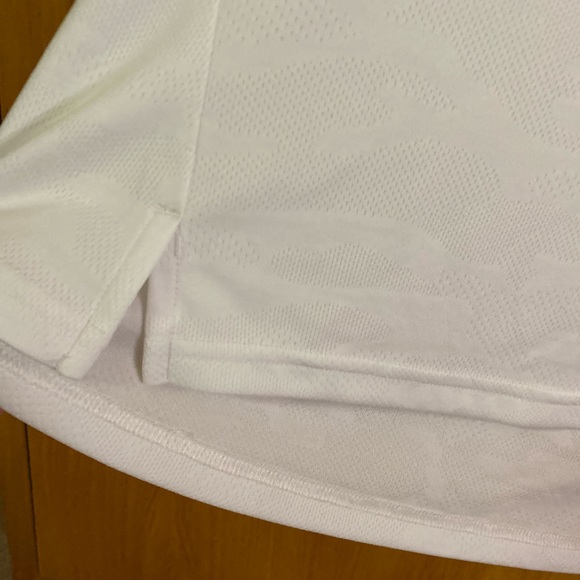 Ladies’ Levelwear micro pique white golf polo - Picture 4 of 6